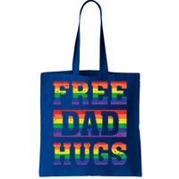 Lgbt Pride Rainbow Free Dad Hugs Fathers Day Gift Tote Bag