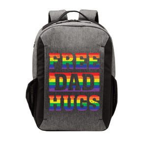 Lgbt Pride Rainbow Free Dad Hugs Fathers Day Gift Vector Backpack