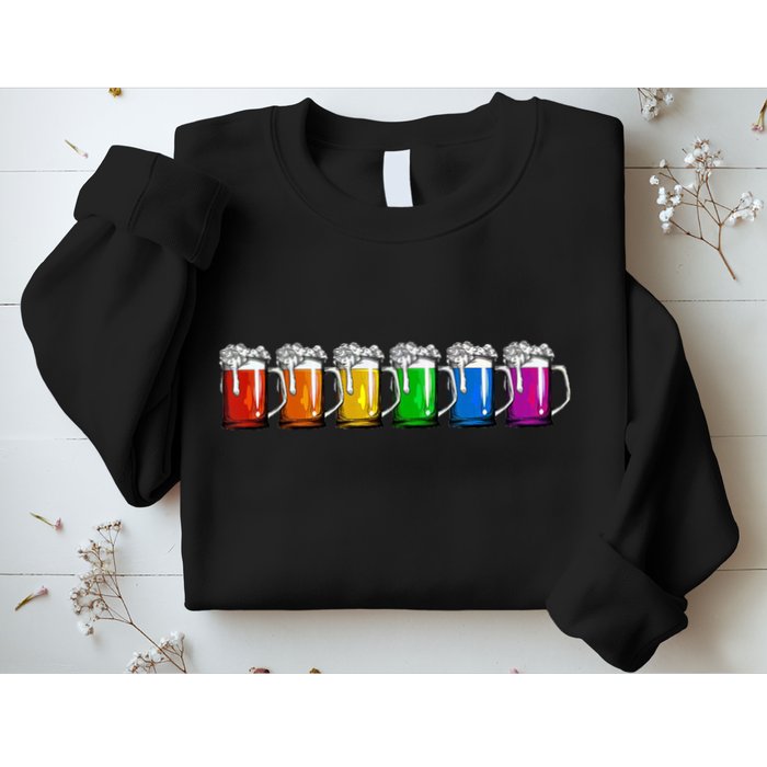 LGBT Pride Rainbow Beer Sweatshirt