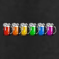 LGBT Pride Rainbow Beer Adult Drive Performance Visor