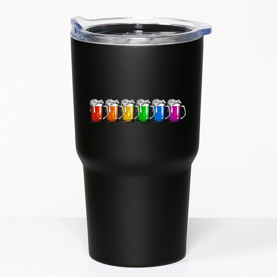 LGBT Pride Rainbow Beer Tumbler