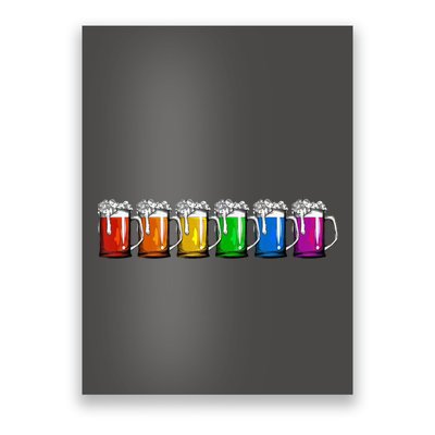 LGBT Pride Rainbow Beer Poster