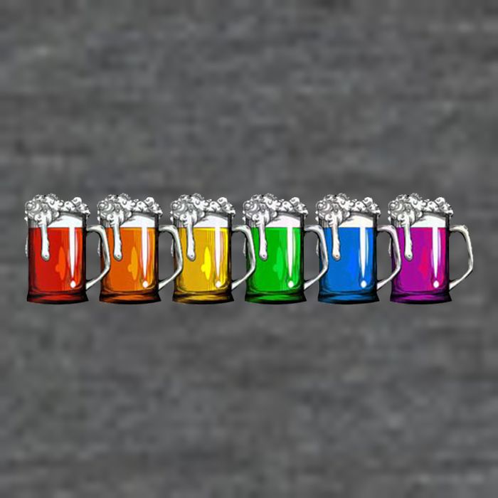 LGBT Pride Rainbow Beer Poster