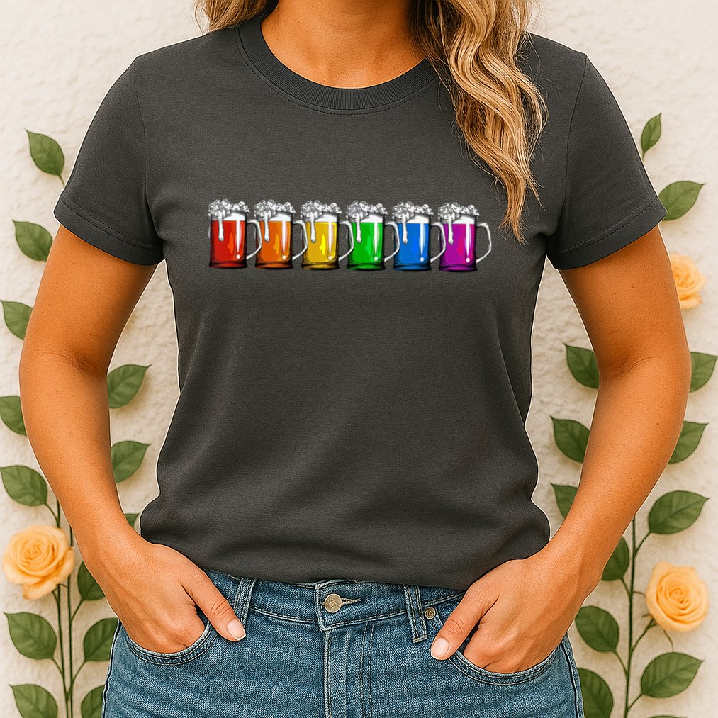 LGBT Pride Rainbow Beer Womens T-Shirt