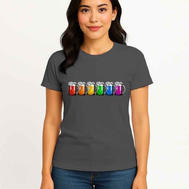 LGBT Pride Rainbow Beer Womens T-Shirt