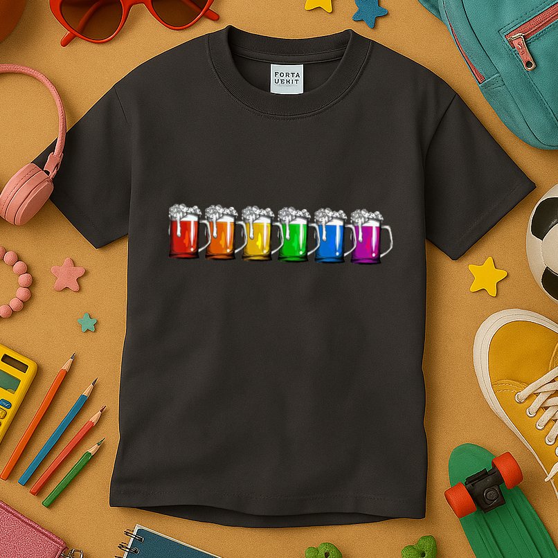 LGBT Pride Rainbow Beer Kids T-Shirt