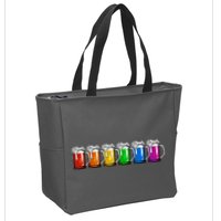 LGBT Pride Rainbow Beer Zip Tote Bag