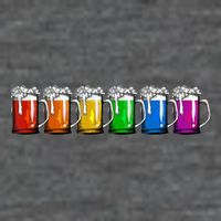 LGBT Pride Rainbow Beer Zip Tote Bag