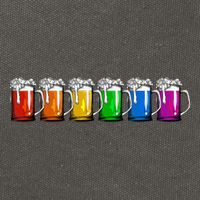 LGBT Pride Rainbow Beer Cotton Canvas Backpack