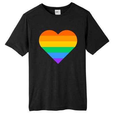 Lgbt Pride Rainbow Color Flag Heart Love Awareness Cool Gift Tall Fusion ChromaSoft Performance T-Shirt