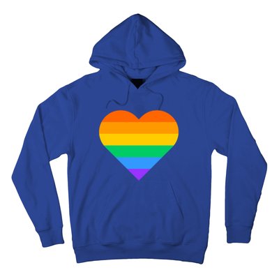 Lgbt Pride Rainbow Color Flag Heart Love Awareness Cool Gift Hoodie