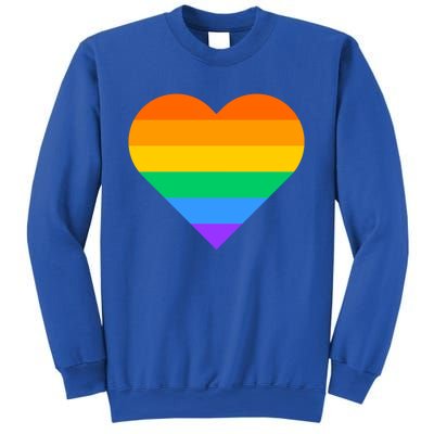 Lgbt Pride Rainbow Color Flag Heart Love Awareness Cool Gift Sweatshirt