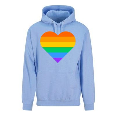 Lgbt Pride Rainbow Color Flag Heart Love Awareness Cool Gift Unisex Surf Hoodie