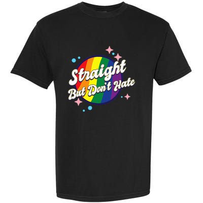 LGBTQIA+ Pride Rainbow Support Garment-Dyed Heavyweight T-Shirt