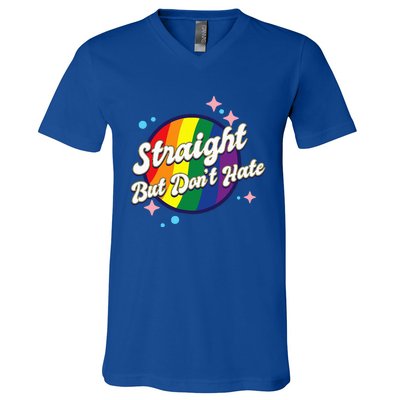 LGBTQIA+ Pride Rainbow Support V-Neck T-Shirt