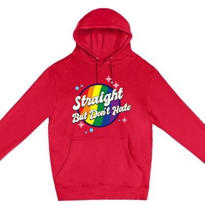 LGBTQIA+ Pride Rainbow Support Premium Pullover Hoodie