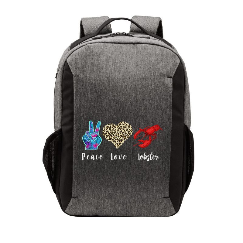 Love Peace Red Lobster Leopard Seafood Lover Lobster Eating Vector Backpack