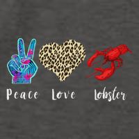 Love Peace Red Lobster Leopard Seafood Lover Lobster Eating Vector Backpack