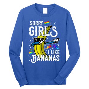 Lgbt Pride Rainbow Sorry I Like Bananas Gift Long Sleeve Shirt