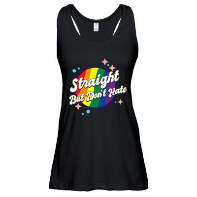 LGBTQIA+ Pride Rainbow Support Ladies Essential Flowy Tank