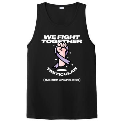 Light Purple Ribbon Family Testicular Cancer Awareness Gift PosiCharge Competitor Tank