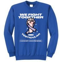 Light Purple Ribbon Family Testicular Cancer Awareness Gift Sweatshirt