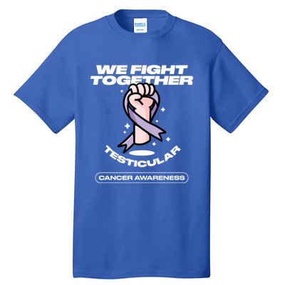 Light Purple Ribbon Family Testicular Cancer Awareness Gift Tall T-Shirt