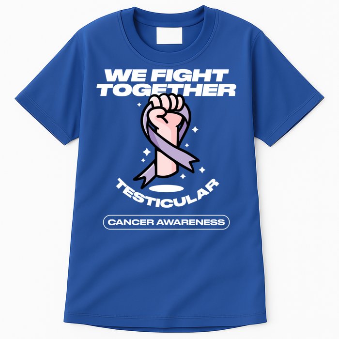 Light Purple Ribbon Family Testicular Cancer Awareness Gift Tall T-Shirt