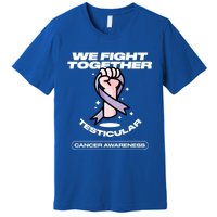 Light Purple Ribbon Family Testicular Cancer Awareness Gift Premium T-Shirt