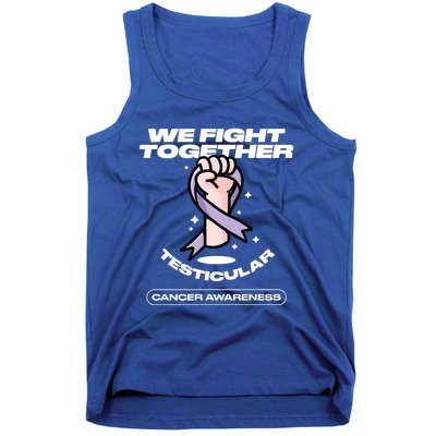 Light Purple Ribbon Family Testicular Cancer Awareness Gift Tank Top