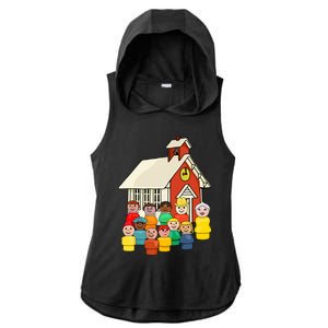 Little People School House Ladies PosiCharge Tri-Blend Wicking Draft Hoodie Tank