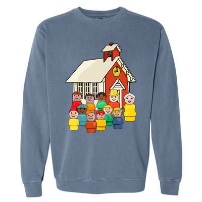 Little People School House Garment-Dyed Sweatshirt