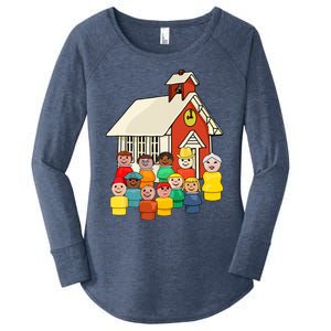 Little People School House Women's Perfect Tri Tunic Long Sleeve Shirt