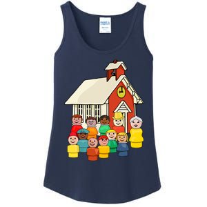 Little People School House Ladies Essential Tank