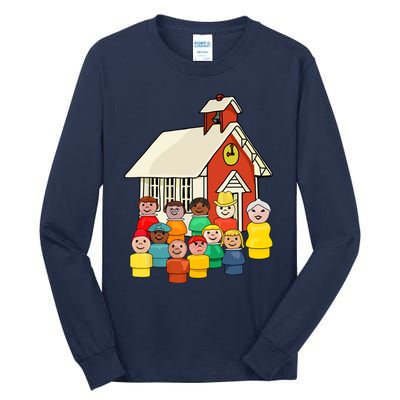 Little People School House Tall Long Sleeve T-Shirt