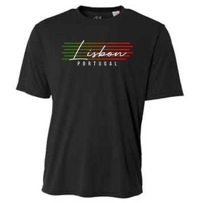 Lisbon Portugal Souvenir Cooling Performance Crew T-Shirt