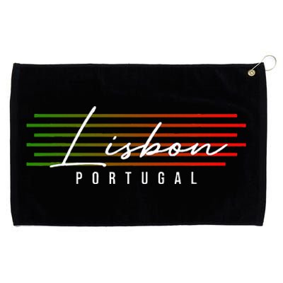 Lisbon Portugal Souvenir Grommeted Golf Towel