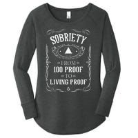 Living Proof Sobriety Anniversary Sober AA NA Recovery Women's Perfect Tri Tunic Long Sleeve Shirt