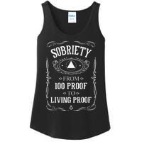 Living Proof Sobriety Anniversary Sober AA NA Recovery Ladies Essential Tank