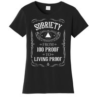 Living Proof Sobriety Anniversary Sober AA NA Recovery Women's T-Shirt