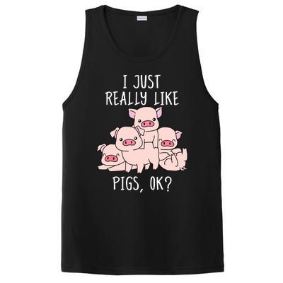 Love Pig Shirts Women Pig Gifts Pigs Cute Swine PosiCharge Competitor Tank