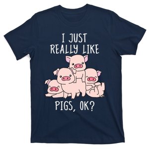 Love Pig Shirts Women Pig Gifts Pigs Cute Swine T-Shirt