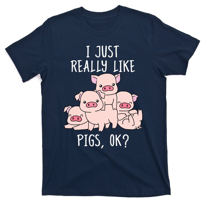 Love Pig Shirts Women Pig Gifts Pigs Cute Swine T-Shirt