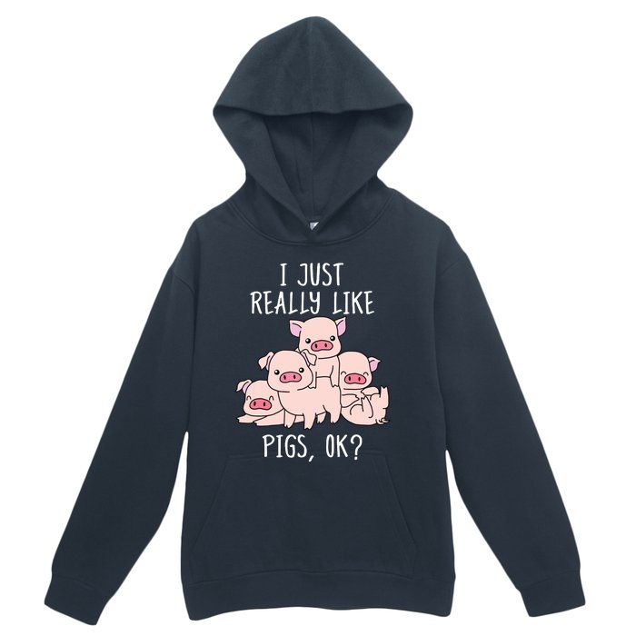 Love Pig Shirts Women Pig Gifts Pigs Cute Swine Urban Pullover Hoodie