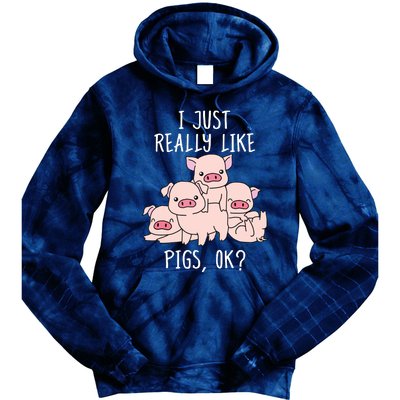 Love Pig Shirts Women Pig Gifts Pigs Cute Swine Tie Dye Hoodie