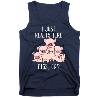 Love Pig Shirts Women Pig Gifts Pigs Cute Swine Tank Top