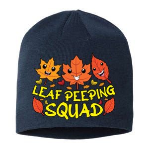 Leaf Peeping Squad Kawaii Autumn Foliage Maple Leaf Sustainable Beanie