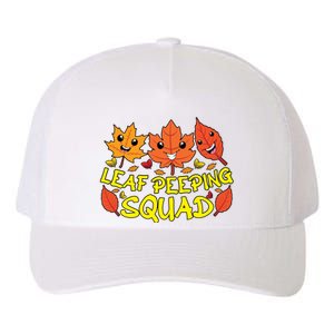 Leaf Peeping Squad Kawaii Autumn Foliage Maple Leaf Yupoong Adult 5-Panel Trucker Hat