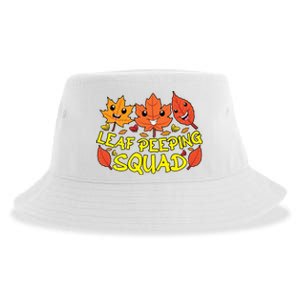 Leaf Peeping Squad Kawaii Autumn Foliage Maple Leaf Sustainable Bucket Hat