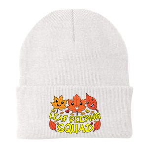 Leaf Peeping Squad Kawaii Autumn Foliage Maple Leaf Knit Cap Winter Beanie